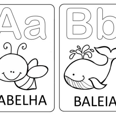 Alfabeto letras Desenhos para colorir