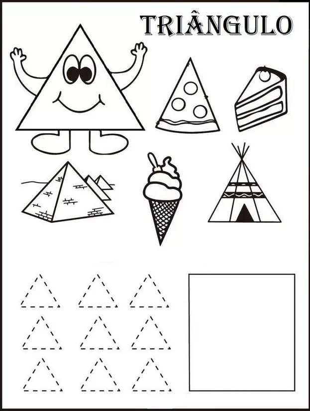 Formas geométricas tarefas Triangulo