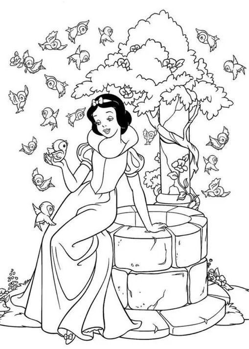 Branca de Neve e Príncipe 02 – Imagens para Colorir