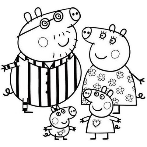 Desenhos para Colorir e Imprimir da Peppa Pig 