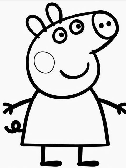 Peppa Pig desenhos para imprimir colorir e pintar - Desenhos para pintar e  colorir