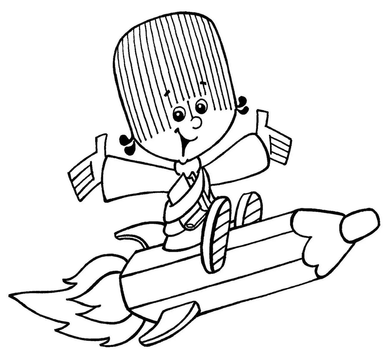 Desenhos da Turma do Cristãozinho Voando no lápis