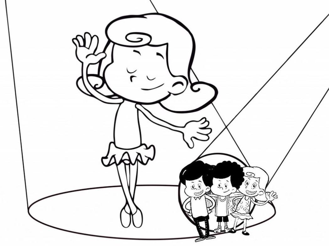 Três Palavrinhas para colorir - Desenhos Imprimir