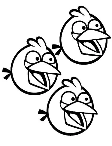 Angry Birds The Blues para Colorir: Desenhos Divertidos
