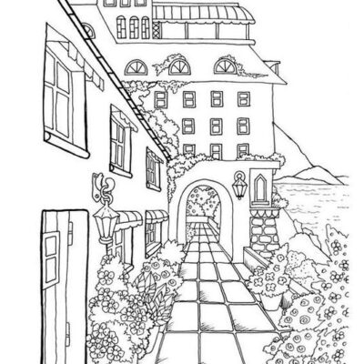 Cidades Cidades Desenhos para colorir