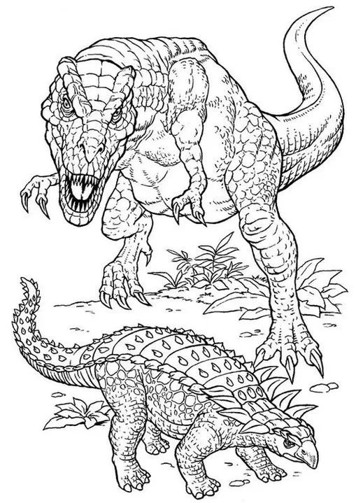 Desenhos de Dinossauros para colorir - Bora Colorir