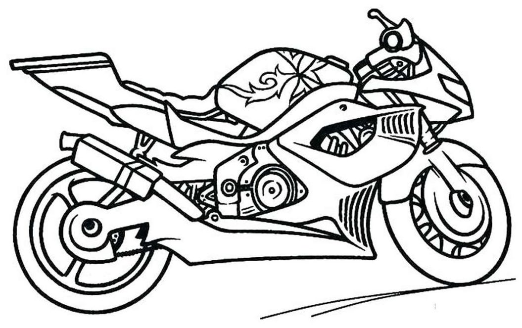 Desenhos de motos para colorir