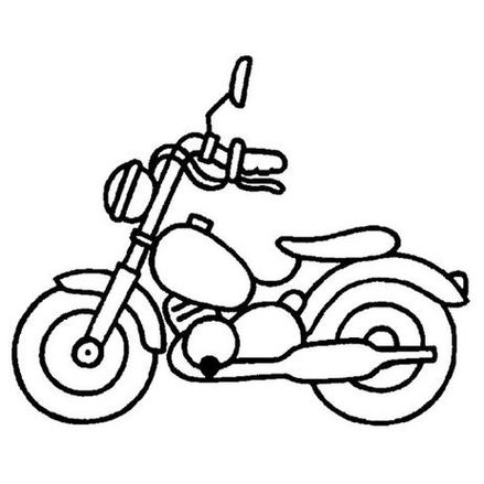 Desenho de Moto de viagem para colorir - Tudodesenhos