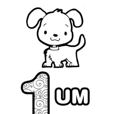 Números com quantidades Desenhos para colorir