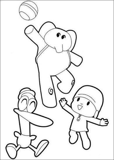 Desenhos do Pocoyo para colorir