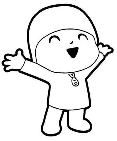 Desenho do Pocoyo para colorir e pintar - Imagens e Moldes para imprimir