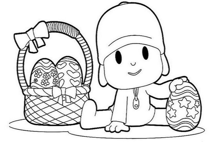 Desenhos do Pocoyo para Colorir