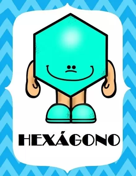 Desenhos das Formas Geométricas para imprimir Hexágono