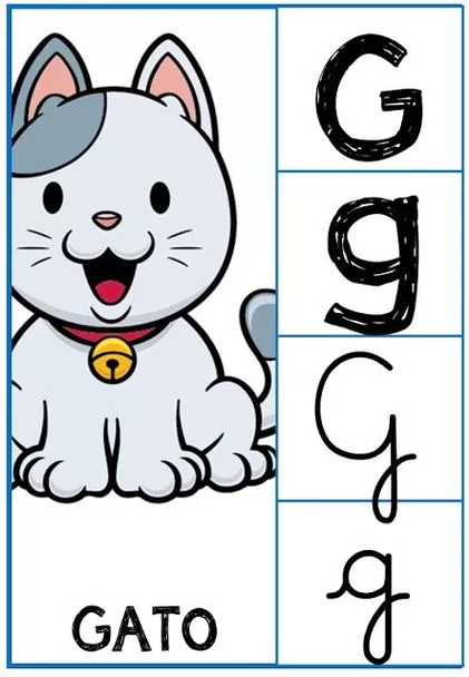 Desenhos do Alfabeto para imprimir Letra G