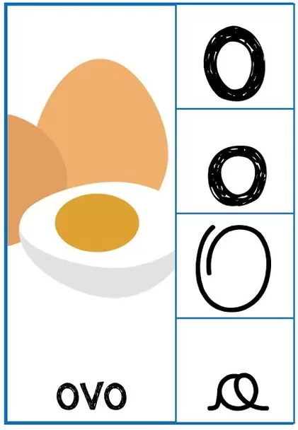 Letra O para Colorir: Desenhos de Ovos e Alfabeto para Imprimir