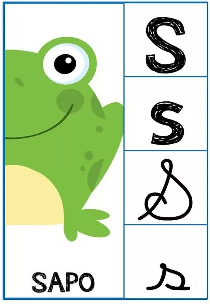 Desenhos do Alfabeto para imprimir Letra S