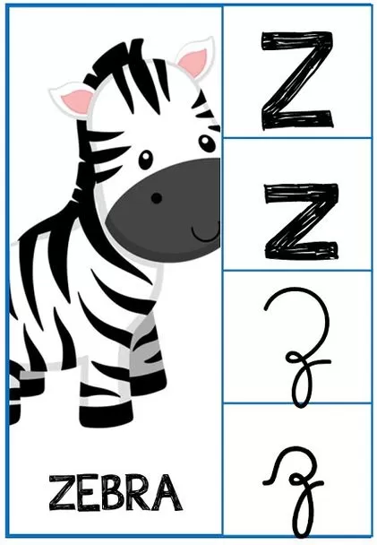 Desenhos do Alfabeto para imprimir Letra Z