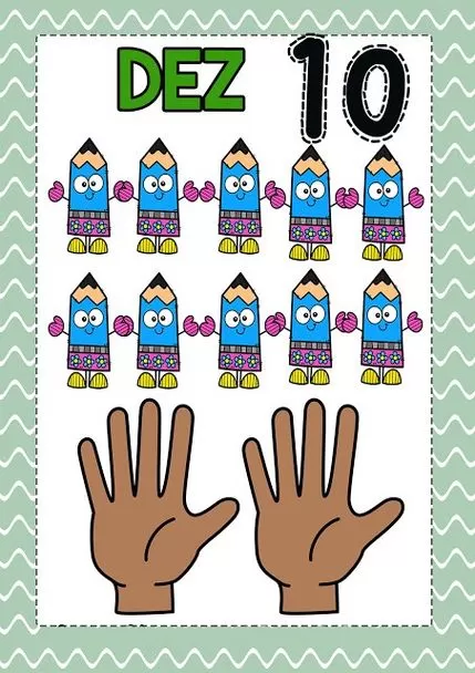 Aprendendo o Número 10: Desenhos Divertidos para Imprimir