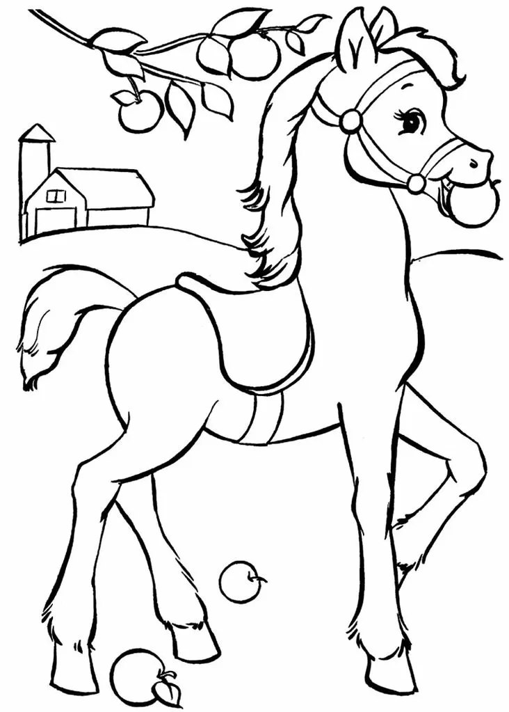 Desenho Para Colorir princesa a cavalo - Imagens Grátis Para Imprimir - img  31031