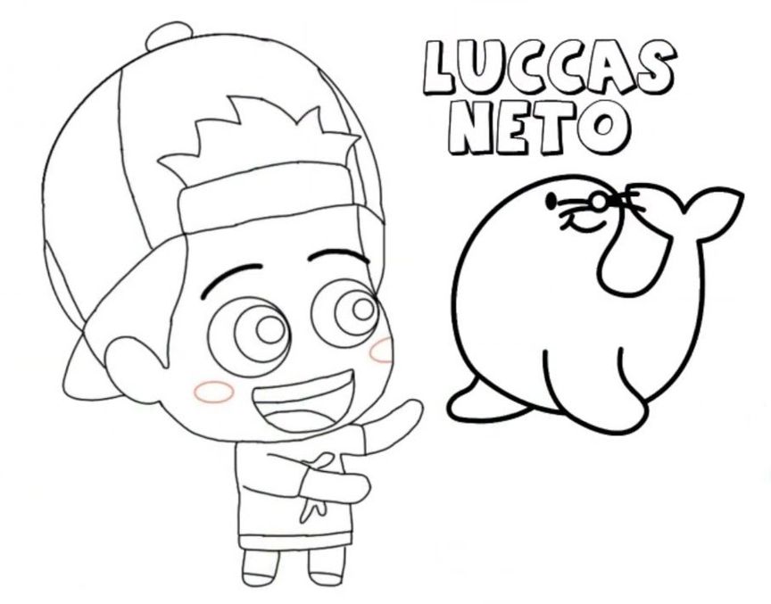 Desenho Luccas Neto Desenhos pra colorir, Desenhos animados para colorir, Desenho