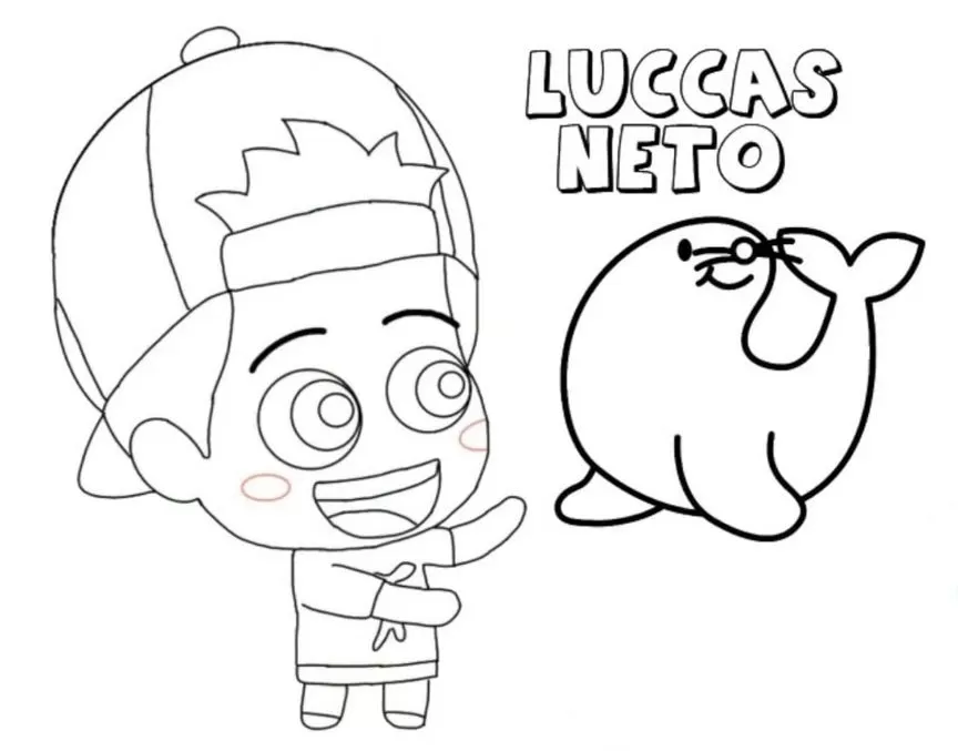 Luccas Neto para colorir, imprimir e se divertir