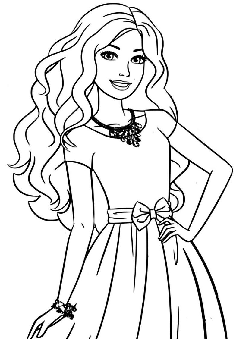 Desenhos de Barbie para colorir, jogos de pintar e imprimir