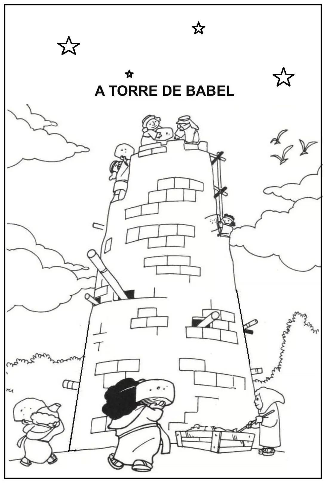 Torre de Babel para imprimir