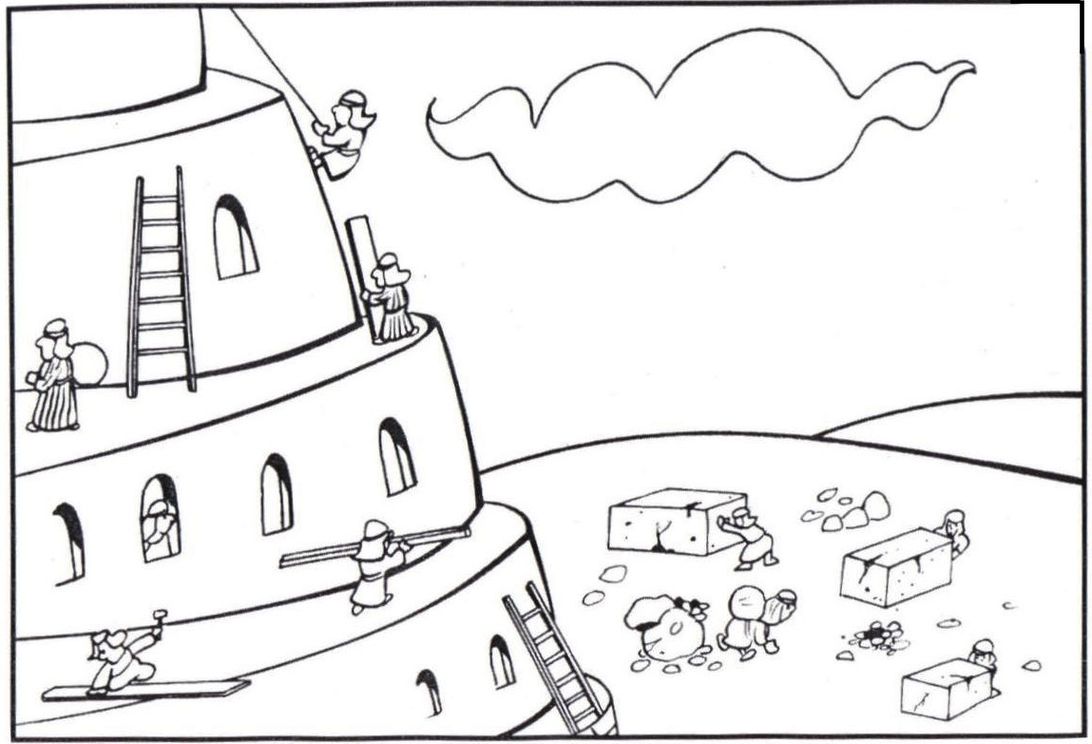Desenhos da Torre de Babel para colorir - Desenhos Imprimir