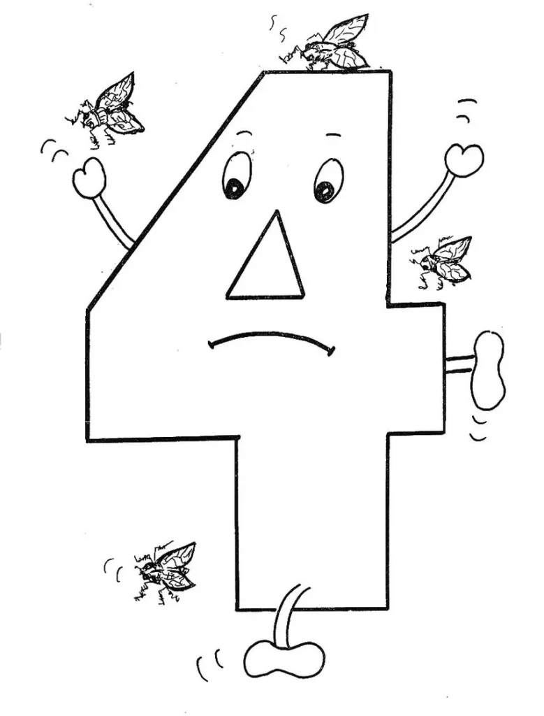Praga das Moscas: Desenho para colorir das Dez Pragas do Egito.