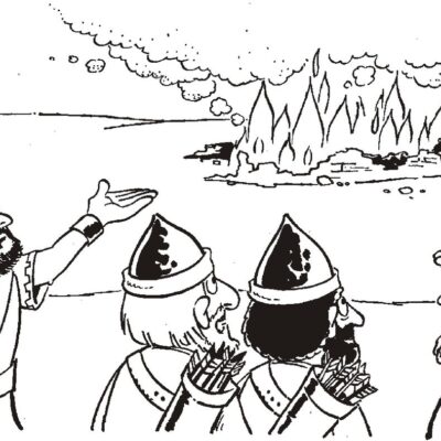 Josué e as muralhas de Jericó Desenhos para colorir
