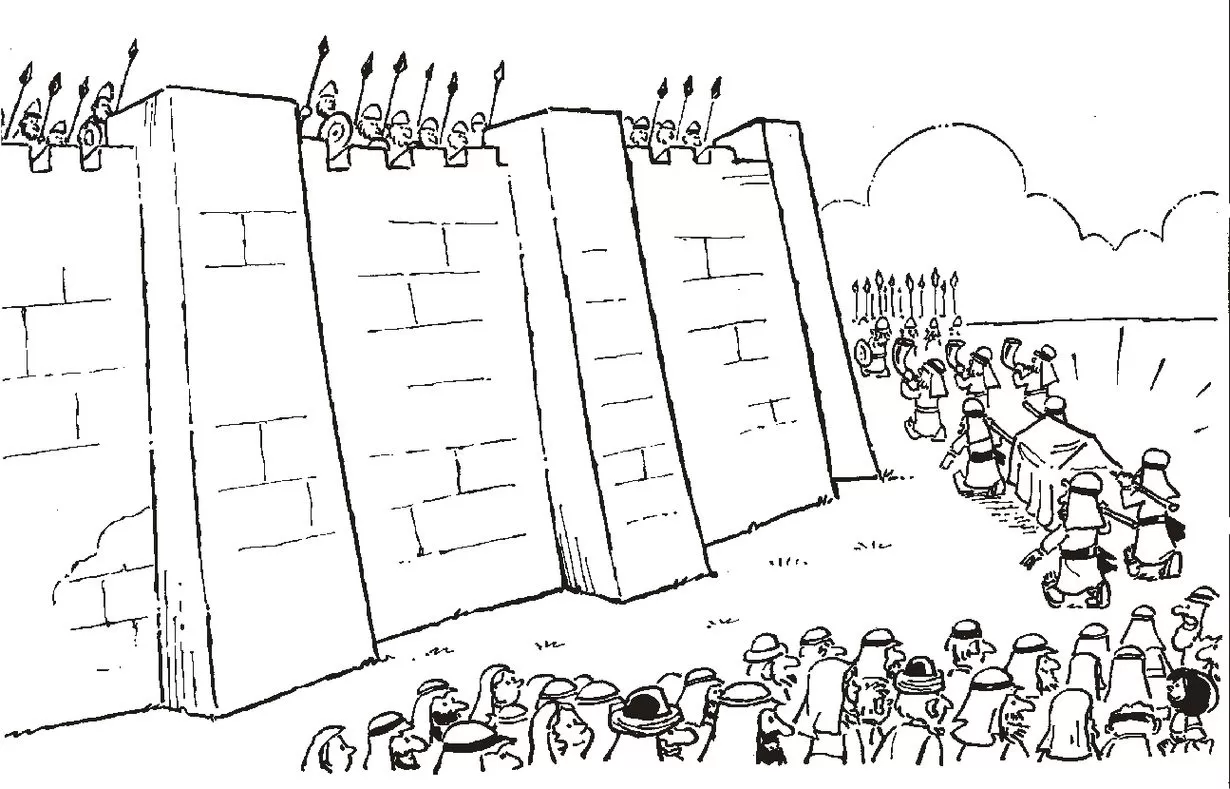 Desenhos de Josué e as muralhas de Jericó Muralhas de Jericó