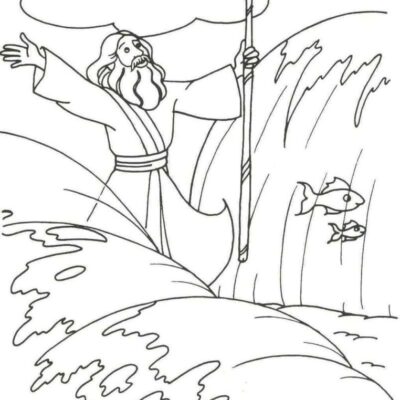 Moisés Desenhos para colorir