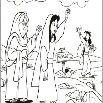 Rute e Boaz Desenhos para colorir