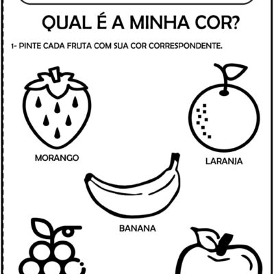 Desenhos de Tarefas sobre Frutas para colorir - Desenhos Imprimir