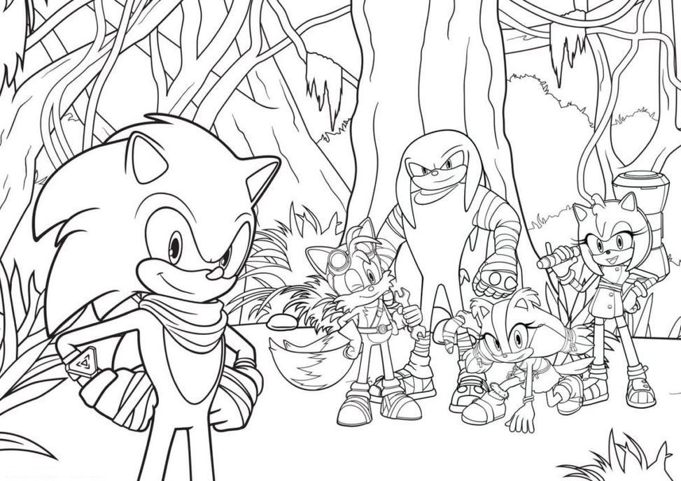 Desenhos do Sonic para Imprimir e Colorir