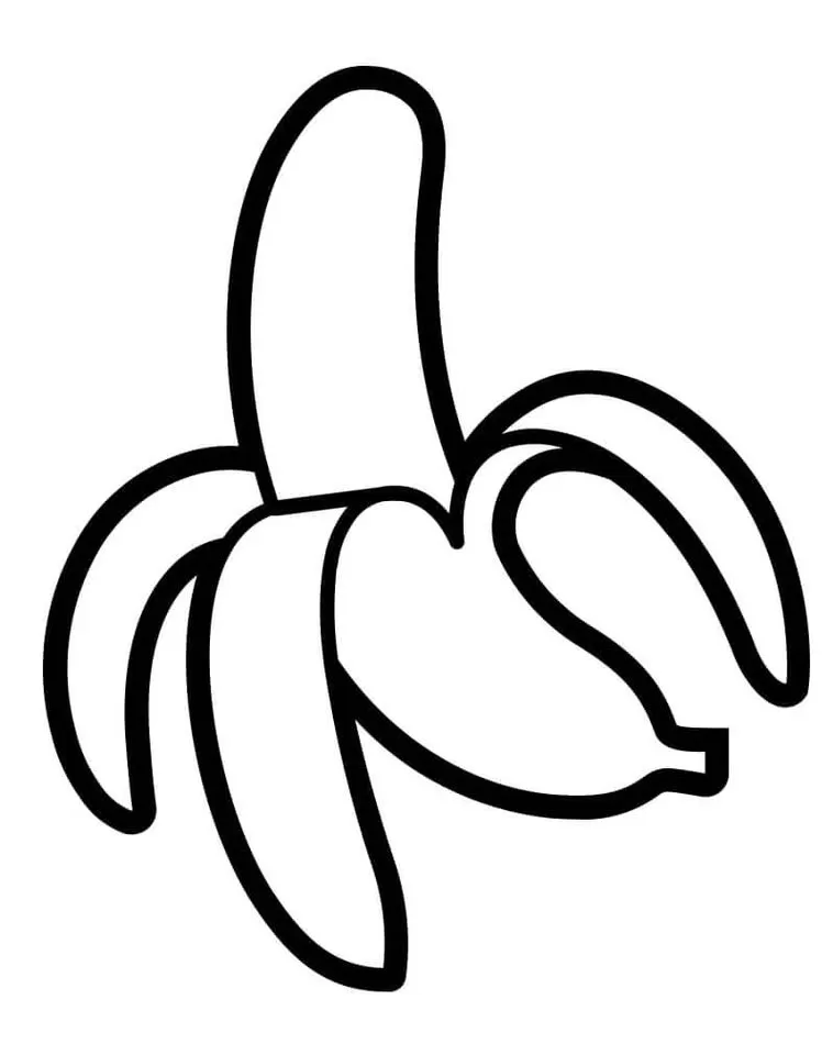 Bananas para colorir