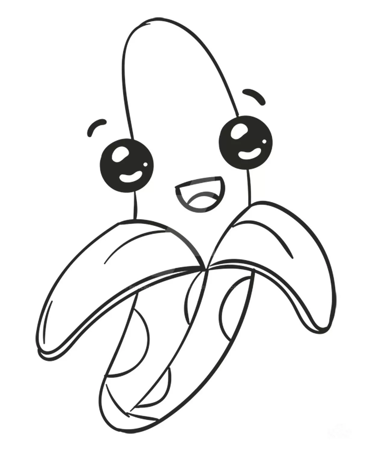 3000+ Desenhos para Colorir  Banana desenho, Desenhos para colorir,  Desenhos