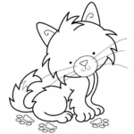 Gatos Animais Gatos Desenhos para colorir