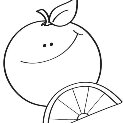 Laranjas Desenhos para colorir