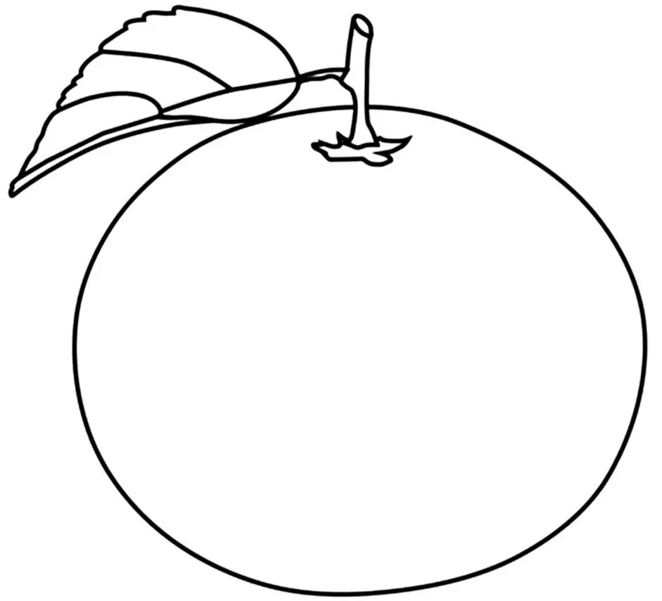 Desenho de Laranja para Colorir: Imprima e Divirta-se!