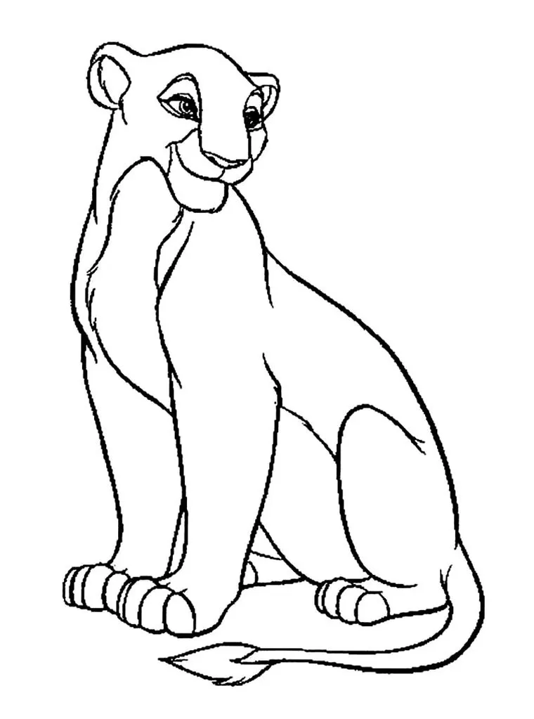 Leoa para Colorir: Desenho Detalhado para Atividades Criativas