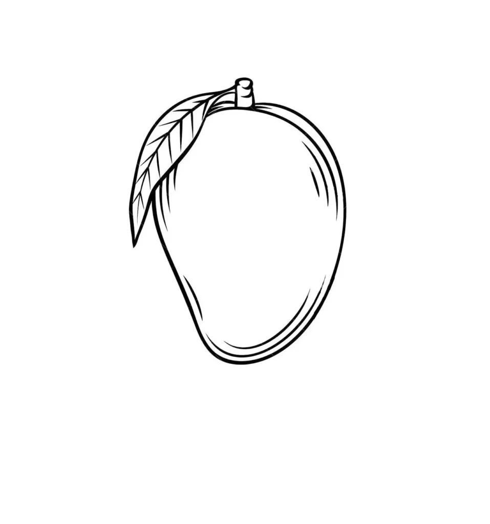 Desenhos de Mangas para imprimir e colorir Manga Manga para Colorir e Imprimir: Desenho Detalhado da Fruta