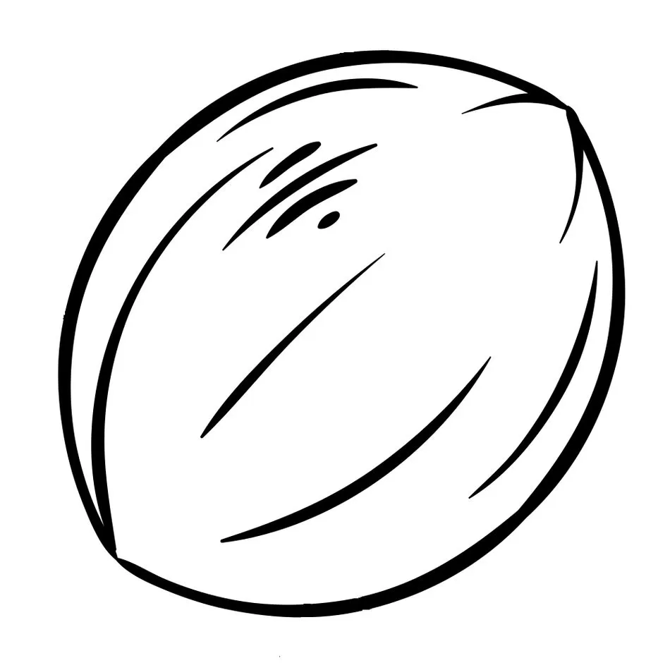 Desenhos de Melões para imprimir e colorir Melão pontudo Melão pontudo para colorir: desenho detalhado para imprimir.