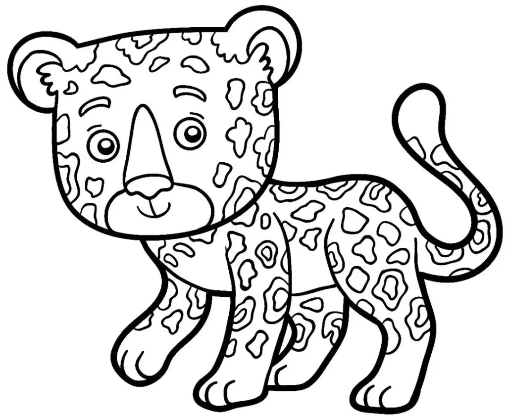 Desenho de Tigre para Colorir: Divirta-se Pintando um Lindo Felino Manchado