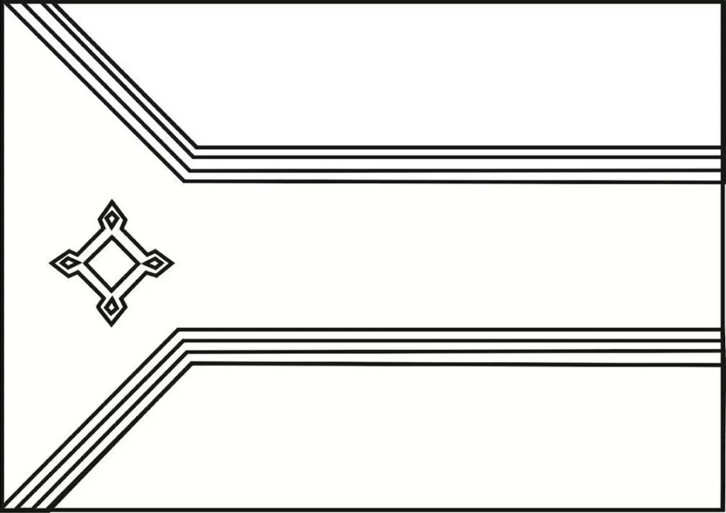 Bandeira do Amapá para pintar: atividade criativa com as cores do estado brasileiro.
