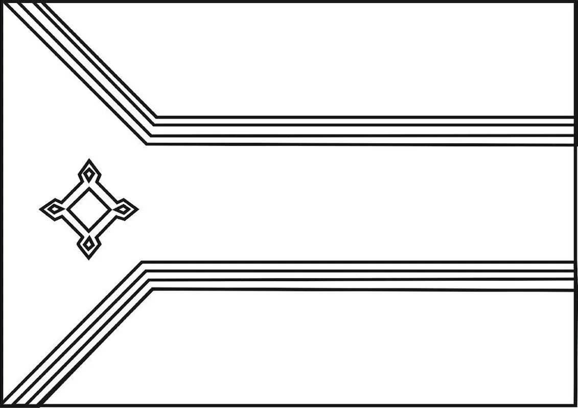 Bandeira do Amapá para pintar: atividade criativa com as cores do estado brasileiro.