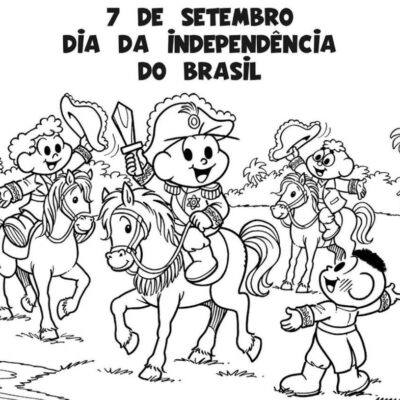 Independência do Brasil Desenhos para colorir