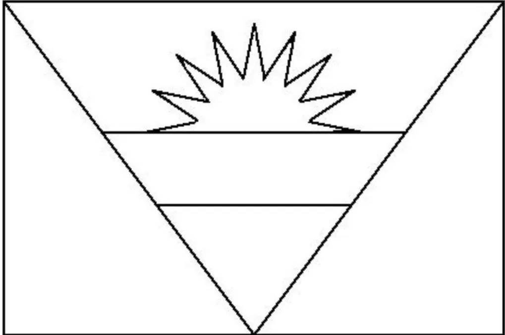 Desenhos das Bandeiras dos Países na letra A Antígua e Barbuda