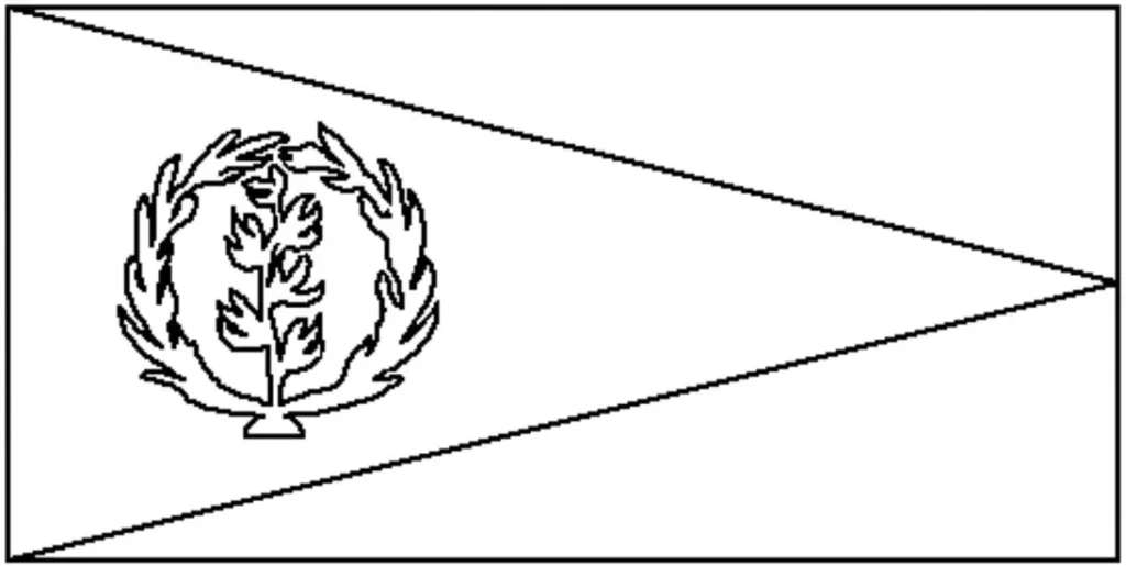 Desenhos das Bandeiras dos Países na letra E Eritreia Bandeira da Eritreia na letra E: símbolo nacional e design vibrante.