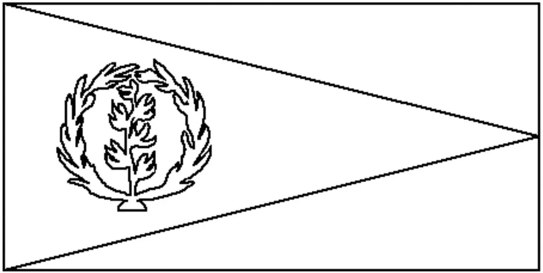 Desenhos das Bandeiras dos Países na letra E Eritreia